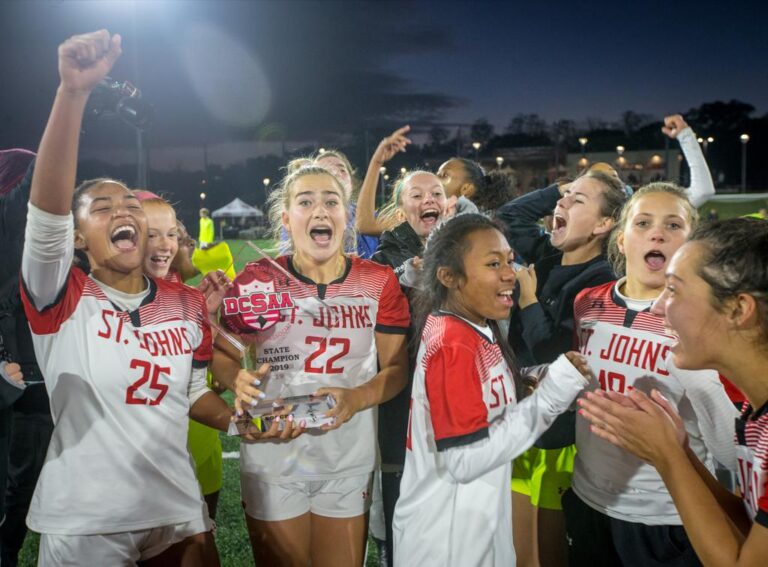 November 10, 2019: Photos from Sidwell Friends vs. St. John's - DCSAA Girls Soccer Championship 2019 at Catholic University of America in Washington, D.C.. Cory Royster / Cory F. Royster Photography