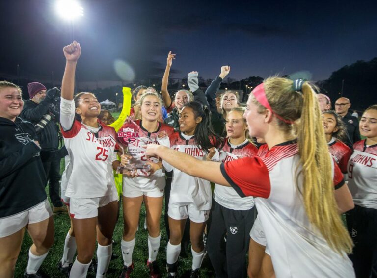 November 10, 2019: Photos from Sidwell Friends vs. St. John's - DCSAA Girls Soccer Championship 2019 at Catholic University of America in Washington, D.C.. Cory Royster / Cory F. Royster Photography