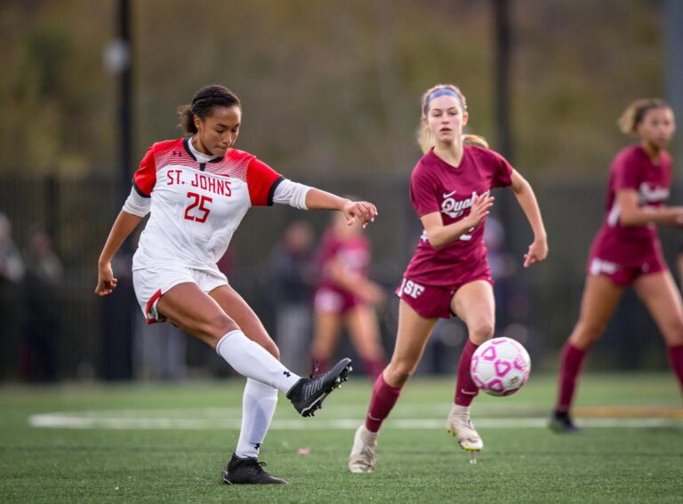 November 10, 2019: Photos from Sidwell Friends vs. St. John's - DCSAA Girls Soccer Championship 2019 at Catholic University of America in Washington, D.C.. Cory Royster / Cory F. Royster Photography