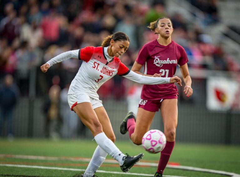 November 10, 2019: Photos from Sidwell Friends vs. St. John's - DCSAA Girls Soccer Championship 2019 at Catholic University of America in Washington, D.C.. Cory Royster / Cory F. Royster Photography