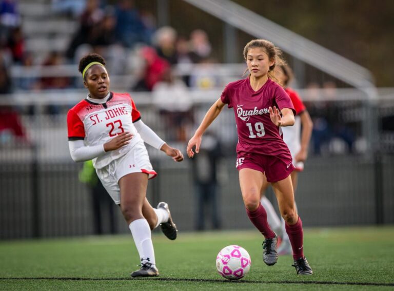 November 10, 2019: Photos from Sidwell Friends vs. St. John's - DCSAA Girls Soccer Championship 2019 at Catholic University of America in Washington, D.C.. Cory Royster / Cory F. Royster Photography