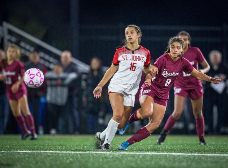 November 10, 2019: Photos from Sidwell Friends vs. St. John's - DCSAA Girls Soccer Championship 2019 at Catholic University of America in Washington, D.C.. Cory Royster / Cory F. Royster Photography