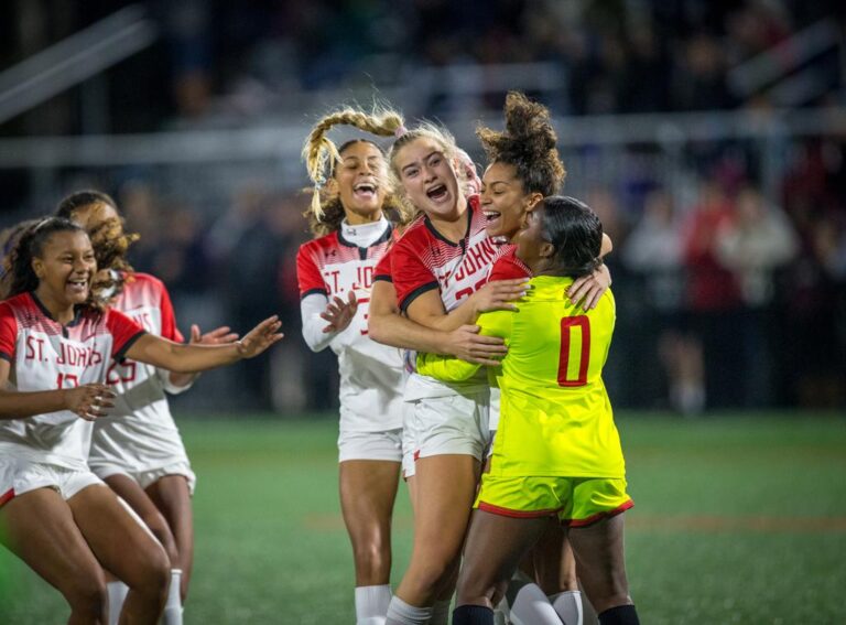 November 10, 2019: Photos from Sidwell Friends vs. St. John's - DCSAA Girls Soccer Championship 2019 at Catholic University of America in Washington, D.C.. Cory Royster / Cory F. Royster Photography