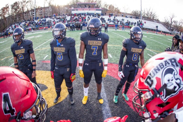 December 8, 2019: Photos from Dunbar vs. Friendship Collegiate - DCSAA AA Football Championship at Catholic University in Washington, D.C.. Cory Royster / Cory F. Royster Photography