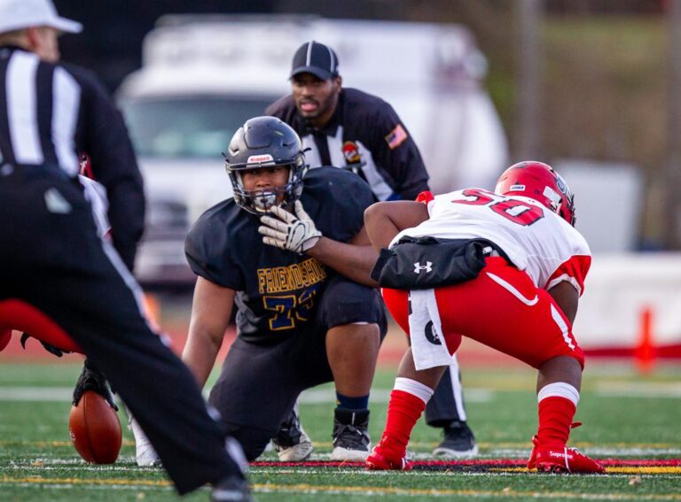 December 8, 2019: Photos from Dunbar vs. Friendship Collegiate - DCSAA AA Football Championship at Catholic University in Washington, D.C.. Cory Royster / Cory F. Royster Photography