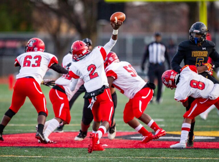 December 8, 2019: Photos from Dunbar vs. Friendship Collegiate - DCSAA AA Football Championship at Catholic University in Washington, D.C.. Cory Royster / Cory F. Royster Photography