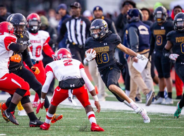 December 8, 2019: Photos from Dunbar vs. Friendship Collegiate - DCSAA AA Football Championship at Catholic University in Washington, D.C.. Cory Royster / Cory F. Royster Photography