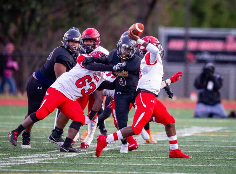 December 8, 2019: Photos from Dunbar vs. Friendship Collegiate - DCSAA AA Football Championship at Catholic University in Washington, D.C.. Cory Royster / Cory F. Royster Photography