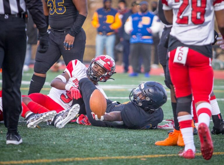 December 8, 2019: Photos from Dunbar vs. Friendship Collegiate - DCSAA AA Football Championship at Catholic University in Washington, D.C.. Cory Royster / Cory F. Royster Photography