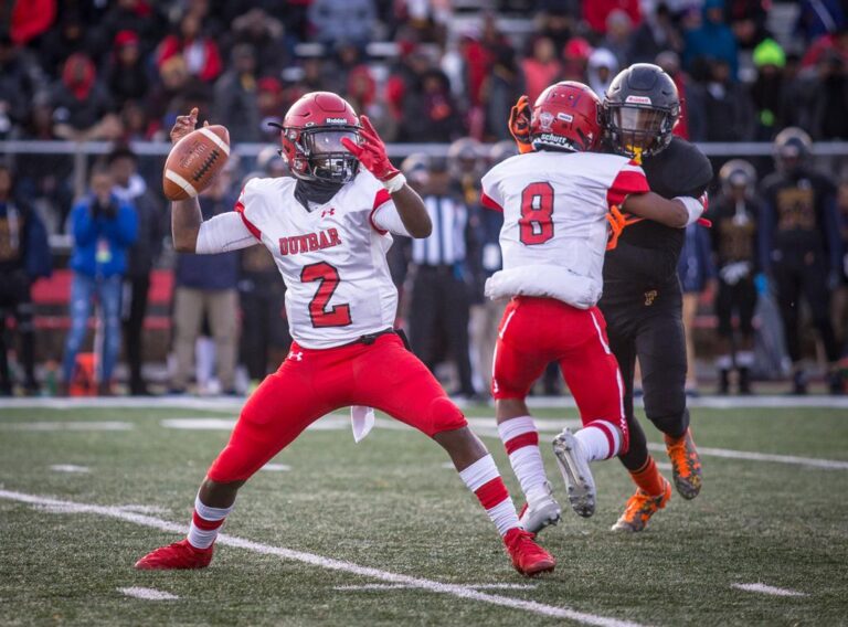 December 8, 2019: Photos from Dunbar vs. Friendship Collegiate - DCSAA AA Football Championship at Catholic University in Washington, D.C.. Cory Royster / Cory F. Royster Photography