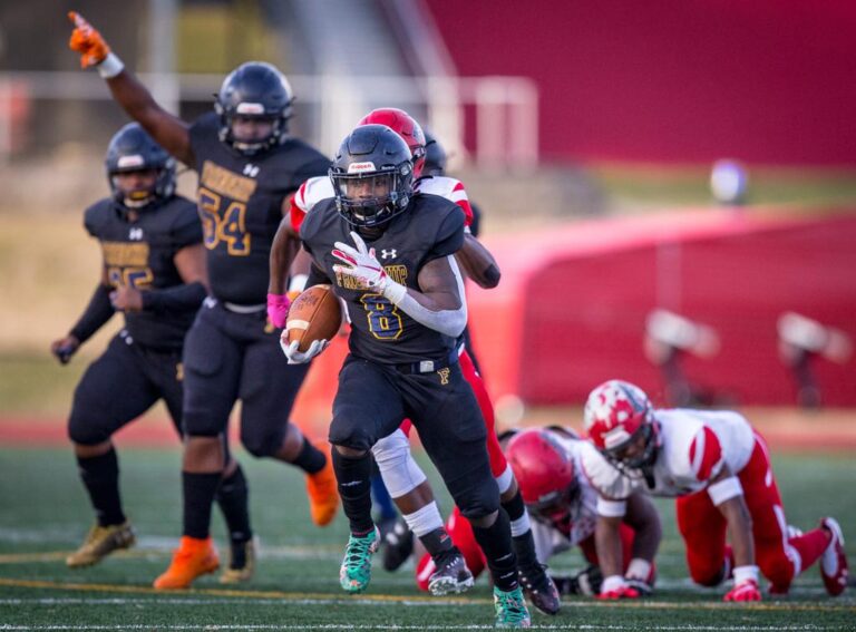 December 8, 2019: Photos from Dunbar vs. Friendship Collegiate - DCSAA AA Football Championship at Catholic University in Washington, D.C.. Cory Royster / Cory F. Royster Photography