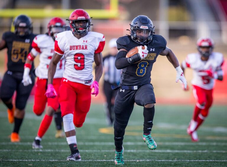 December 8, 2019: Photos from Dunbar vs. Friendship Collegiate - DCSAA AA Football Championship at Catholic University in Washington, D.C.. Cory Royster / Cory F. Royster Photography