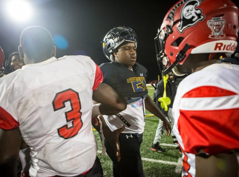 December 8, 2019: Photos from Dunbar vs. Friendship Collegiate - DCSAA AA Football Championship at Catholic University in Washington, D.C.. Cory Royster / Cory F. Royster Photography