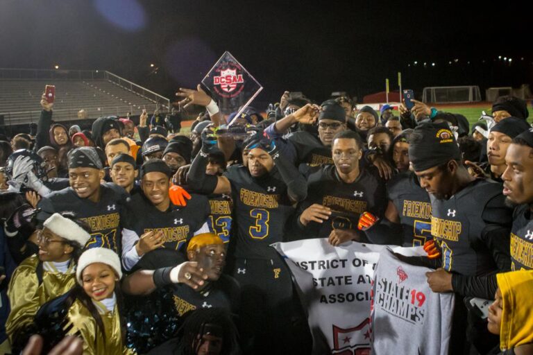 December 8, 2019: Photos from Dunbar vs. Friendship Collegiate - DCSAA AA Football Championship at Catholic University in Washington, D.C.. Cory Royster / Cory F. Royster Photography