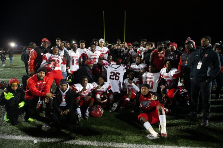 December 8, 2019: Photos from Dunbar vs. Friendship Collegiate - DCSAA AA Football Championship at Catholic University in Washington, D.C.. Cory Royster / Cory F. Royster Photography