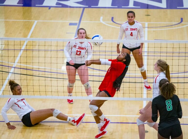 November 8, 2019: Photos from Wilson vs. St. John's - DCSAA Volleyball Championship 2019 at Trinity University in Washington, D.C.. Cory Royster / Cory F. Royster Photography