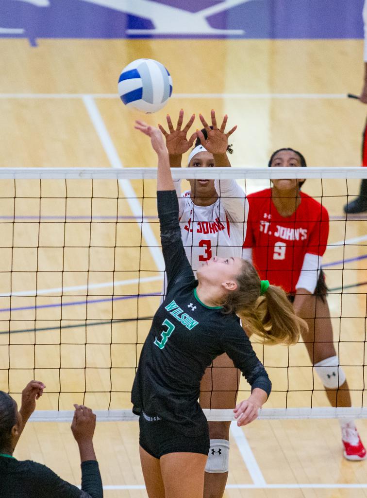 November 8, 2019: Photos from Wilson vs. St. John's - DCSAA Volleyball Championship 2019 at Trinity University in Washington, D.C.. Cory Royster / Cory F. Royster Photography