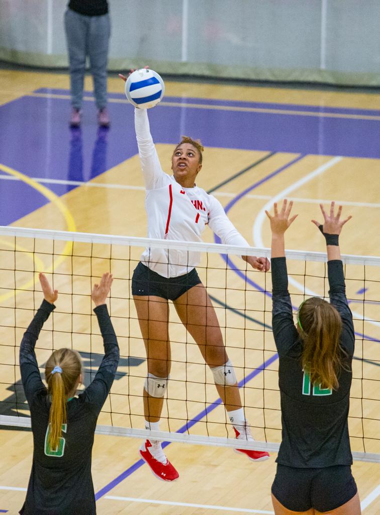 November 8, 2019: Photos from Wilson vs. St. John's - DCSAA Volleyball Championship 2019 at Trinity University in Washington, D.C.. Cory Royster / Cory F. Royster Photography