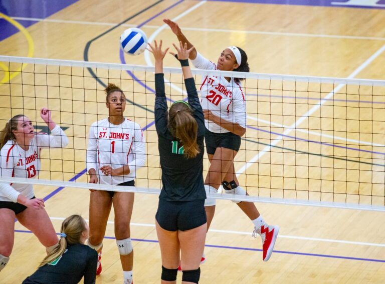 November 8, 2019: Photos from Wilson vs. St. John's - DCSAA Volleyball Championship 2019 at Trinity University in Washington, D.C.. Cory Royster / Cory F. Royster Photography