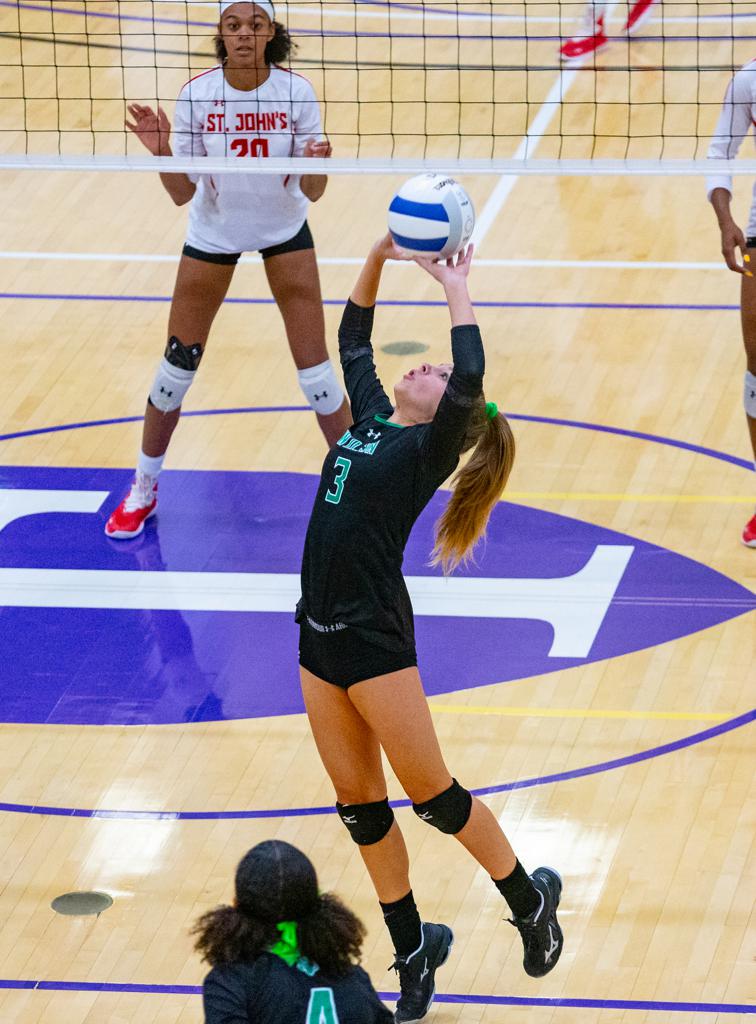 November 8, 2019: Photos from Wilson vs. St. John's - DCSAA Volleyball Championship 2019 at Trinity University in Washington, D.C.. Cory Royster / Cory F. Royster Photography