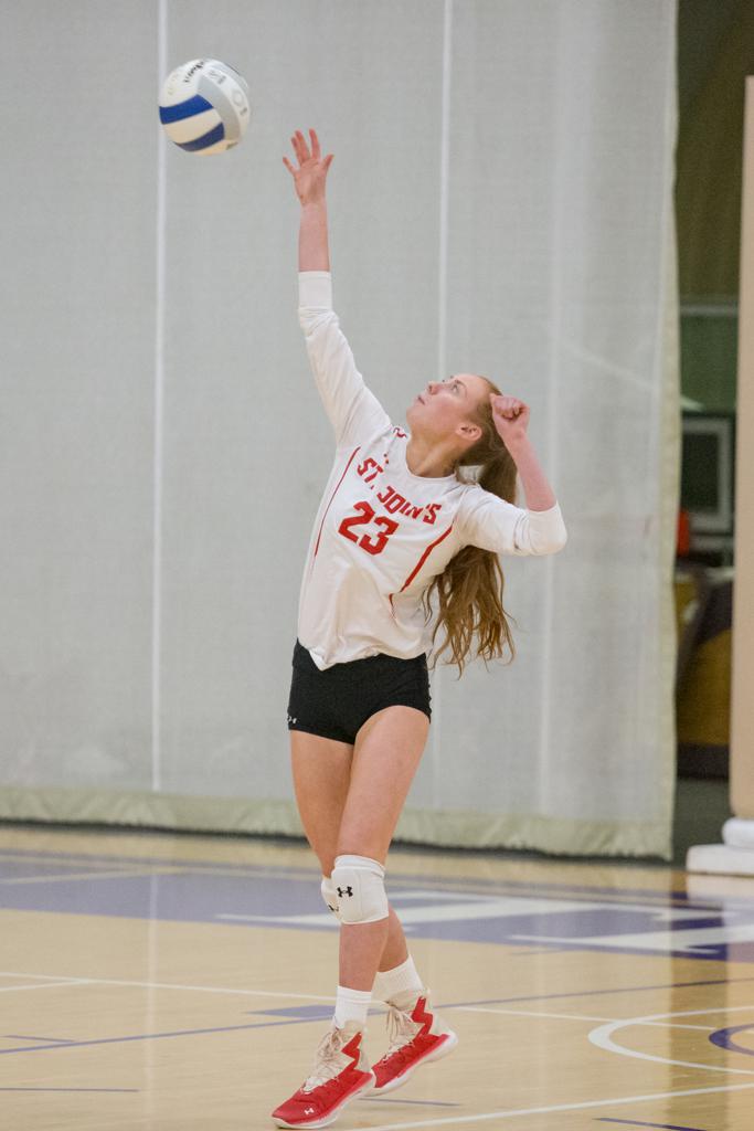 November 8, 2019: Photos from Wilson vs. St. John's - DCSAA Volleyball Championship 2019 at Trinity University in Washington, D.C.. Cory Royster / Cory F. Royster Photography