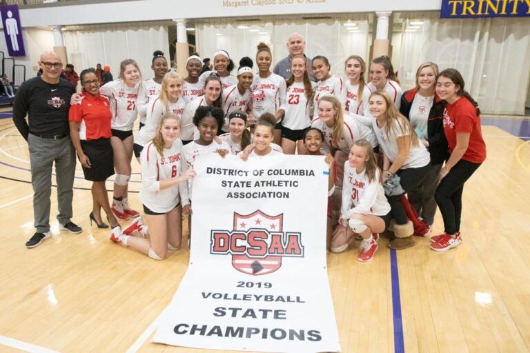 November 8, 2019: Photos from Wilson vs. St. John's - DCSAA Volleyball Championship 2019 at Trinity University in Washington, D.C.. Cory Royster / Cory F. Royster Photography