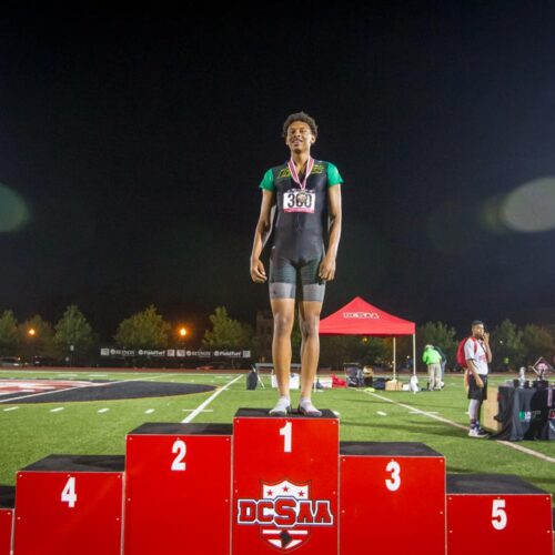 May 23, 2019: Action from DCSAA Track & Field Championships 2019 at Dunbar High School in Washington, D.C.. Cory Royster / Cory F. Royster Photography