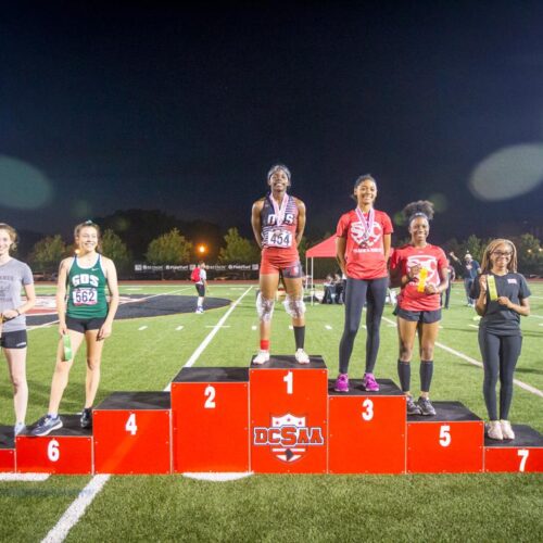 May 23, 2019: Action from DCSAA Track & Field Championships 2019 at Dunbar High School in Washington, D.C.. Cory Royster / Cory F. Royster Photography