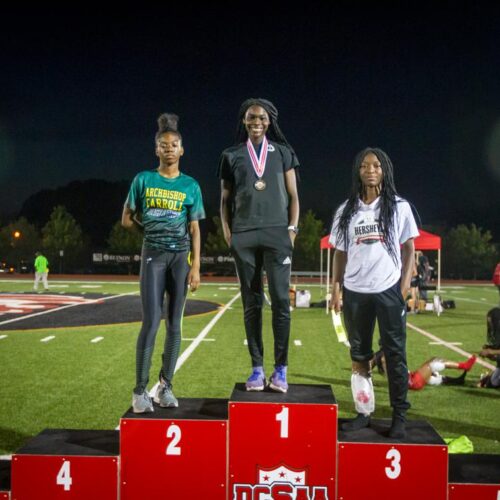 May 23, 2019: Action from DCSAA Track & Field Championships 2019 at Dunbar High School in Washington, D.C.. Cory Royster / Cory F. Royster Photography