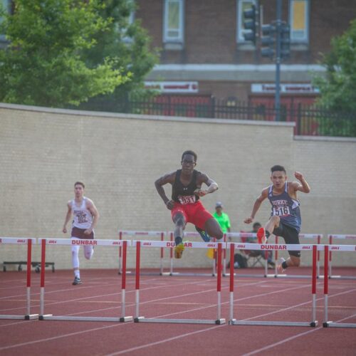 May 23, 2019: Action from DCSAA Track & Field Championships 2019 at Dunbar High School in Washington, D.C.. Cory Royster / Cory F. Royster Photography