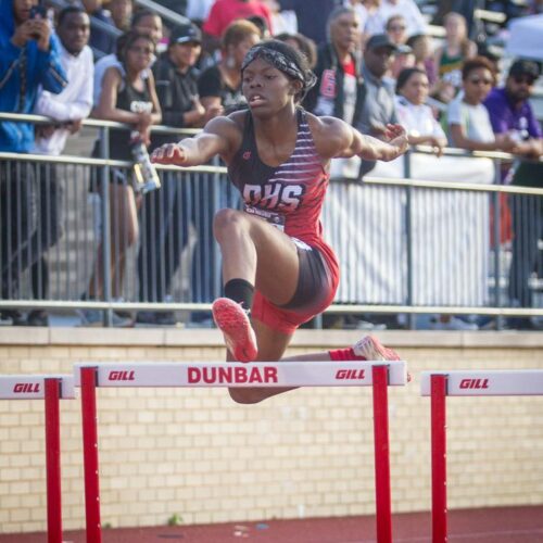 May 23, 2019: Action from DCSAA Track & Field Championships 2019 at Dunbar High School in Washington, D.C.. Cory Royster / Cory F. Royster Photography