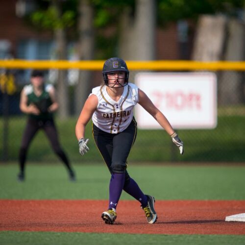 May 18, 2019: Action from Georgetown Visitation vs. National Cathedral at Washington Nationals Youth Baseball Academy in Washington, D.C.. Cory Royster / Cory F. Royster Photography