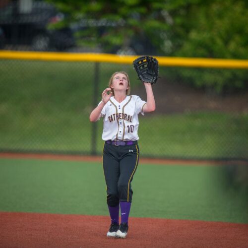 May 18, 2019: Action from Georgetown Visitation vs. National Cathedral at Washington Nationals Youth Baseball Academy in Washington, D.C.. Cory Royster / Cory F. Royster Photography