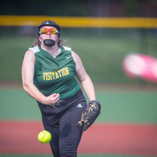 May 18, 2019: Action from Georgetown Visitation vs. National Cathedral at Washington Nationals Youth Baseball Academy in Washington, D.C.. Cory Royster / Cory F. Royster Photography