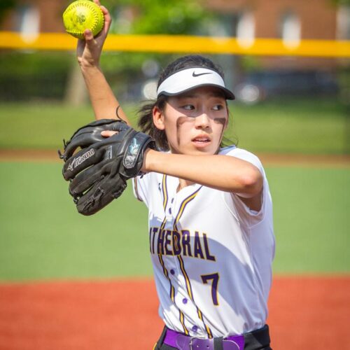 May 18, 2019: Action from Georgetown Visitation vs. National Cathedral at Washington Nationals Youth Baseball Academy in Washington, D.C.. Cory Royster / Cory F. Royster Photography