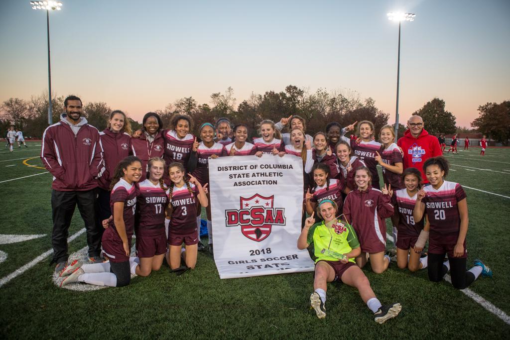 November 11, 2018: Action from Georgetown Day vs. Sidwell Friends - 2018 DCSAA Girls Soccer Championship at Catholic University of America in Washington, D.C.. Cory Royster / Cory F. Royster Photography