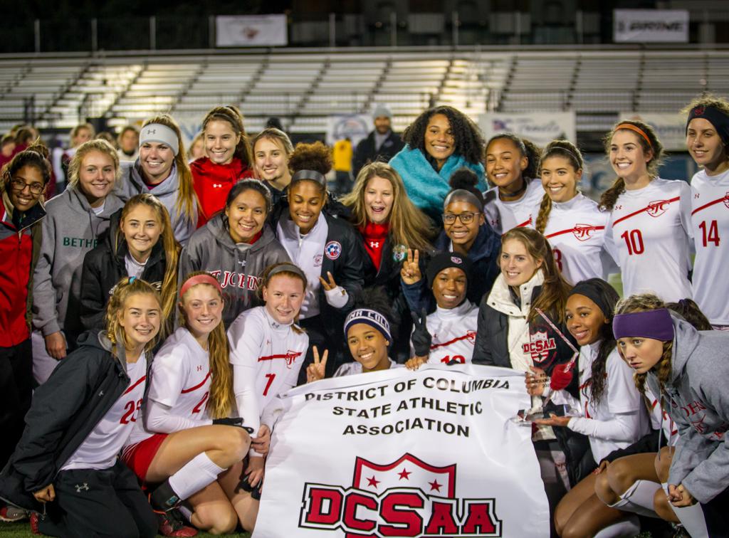 November 11, 2017: Action From St. John's vs Sidwell Friends - DCSAA Girls Soccer Championship at Georgetown University in Washington, D.C.. Cory Royster / Cory F. Royster Photography