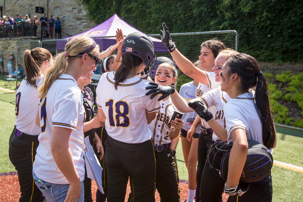 May 20, 2018: Action from Georgetown Visitation vs National Cathedral - DCSAA Softball Championship at National Cathedral School in Washington, D.C.. Cory Royster / Cory F. Royster Photography