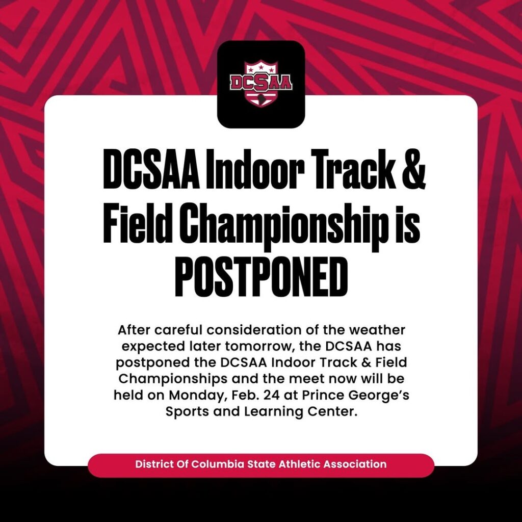 2025 track postponed