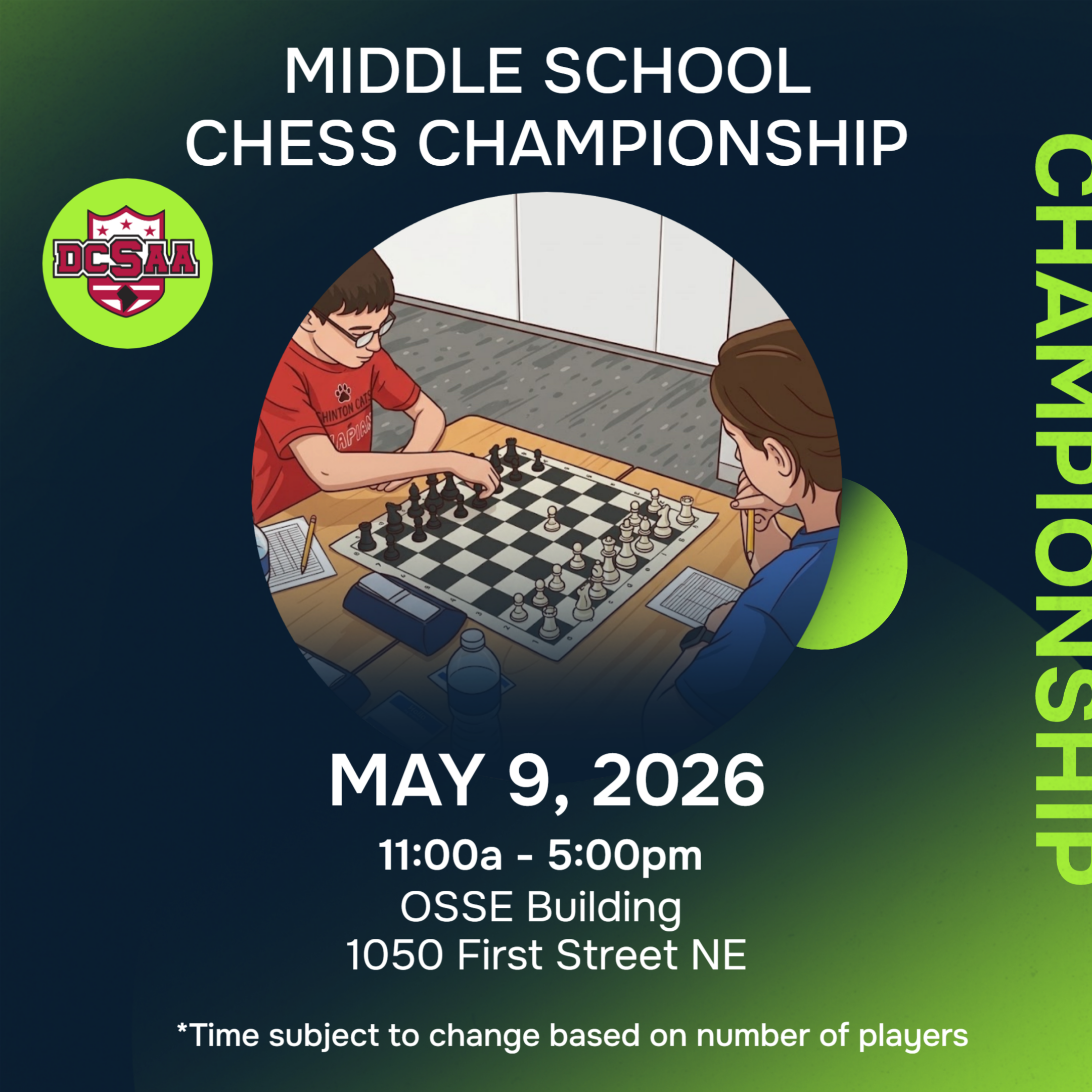 2026 DCSAA Middle School Chess