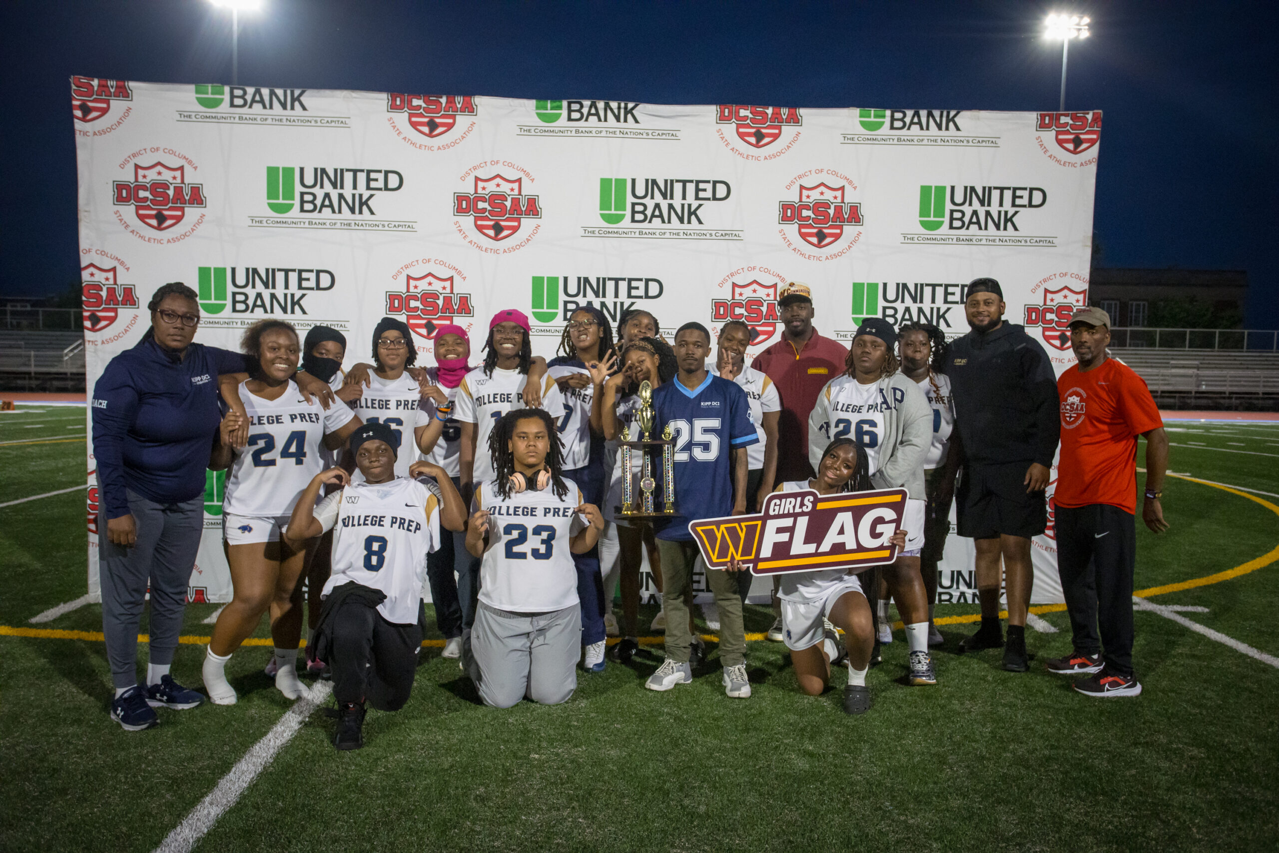 Team with trophy