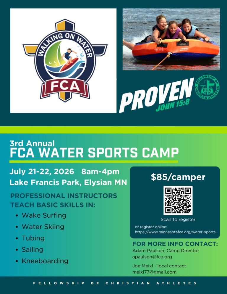 FCA Flyer for summer camp
