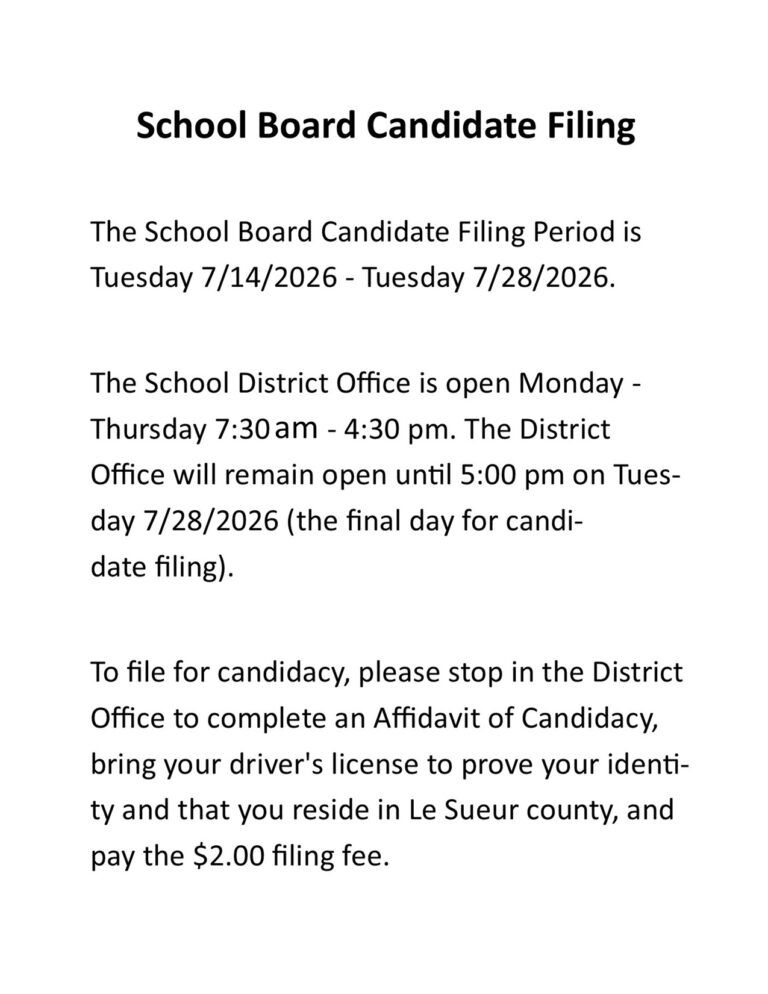School Board Candidacy filing