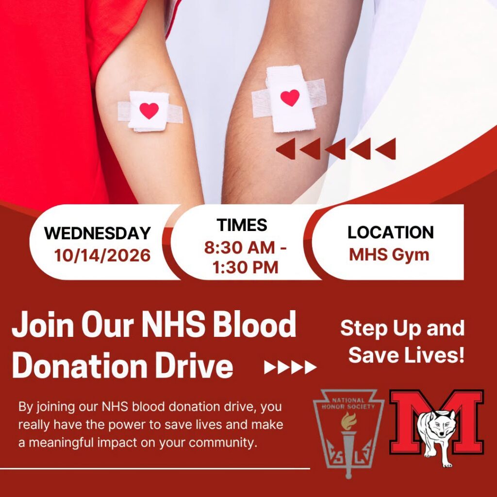 National Honor Society Blood Drive Ad