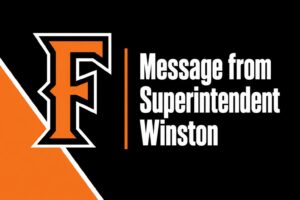 Message from Superintendent
