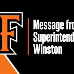Message from Superintendent