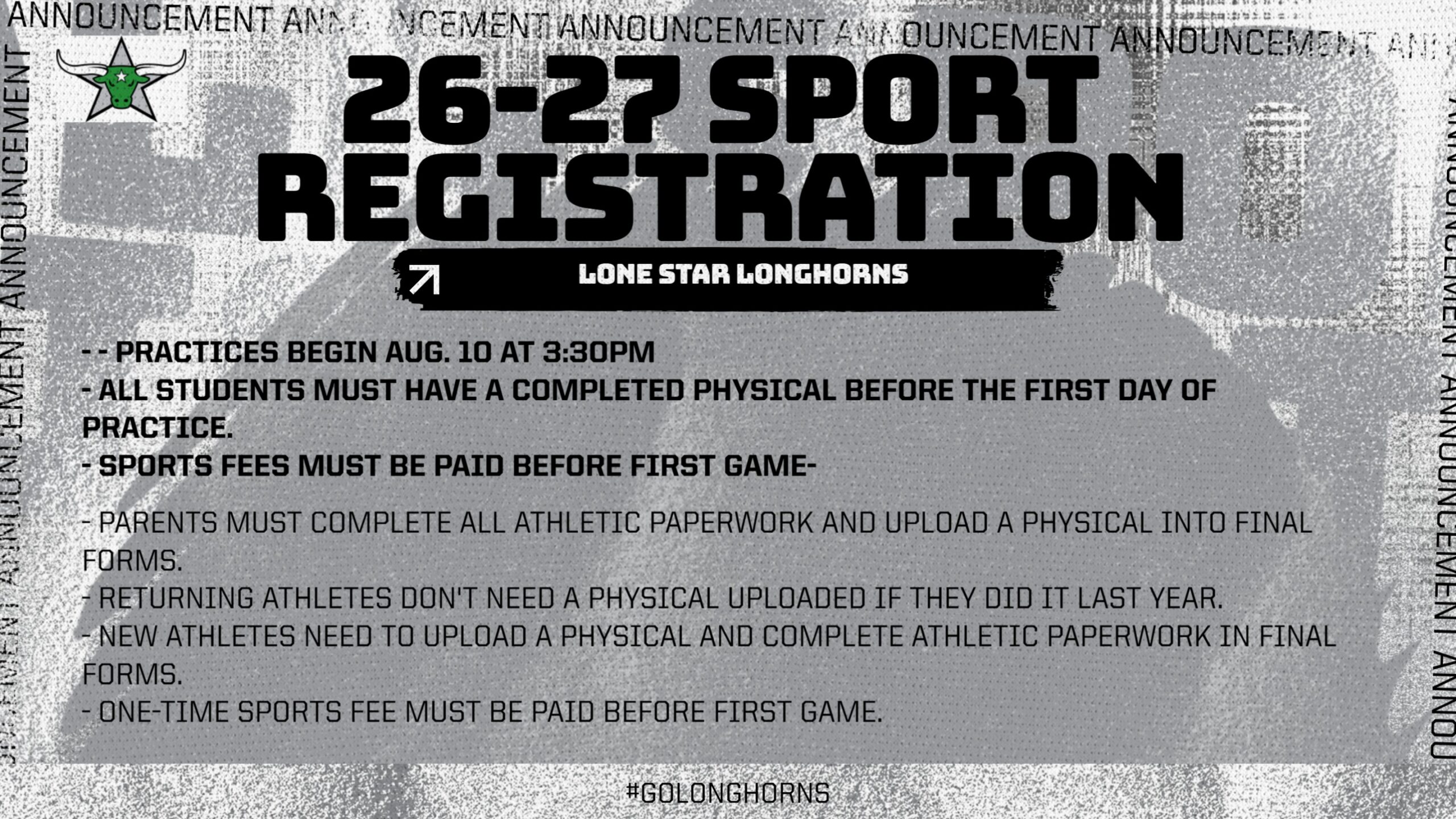 Sports Registration